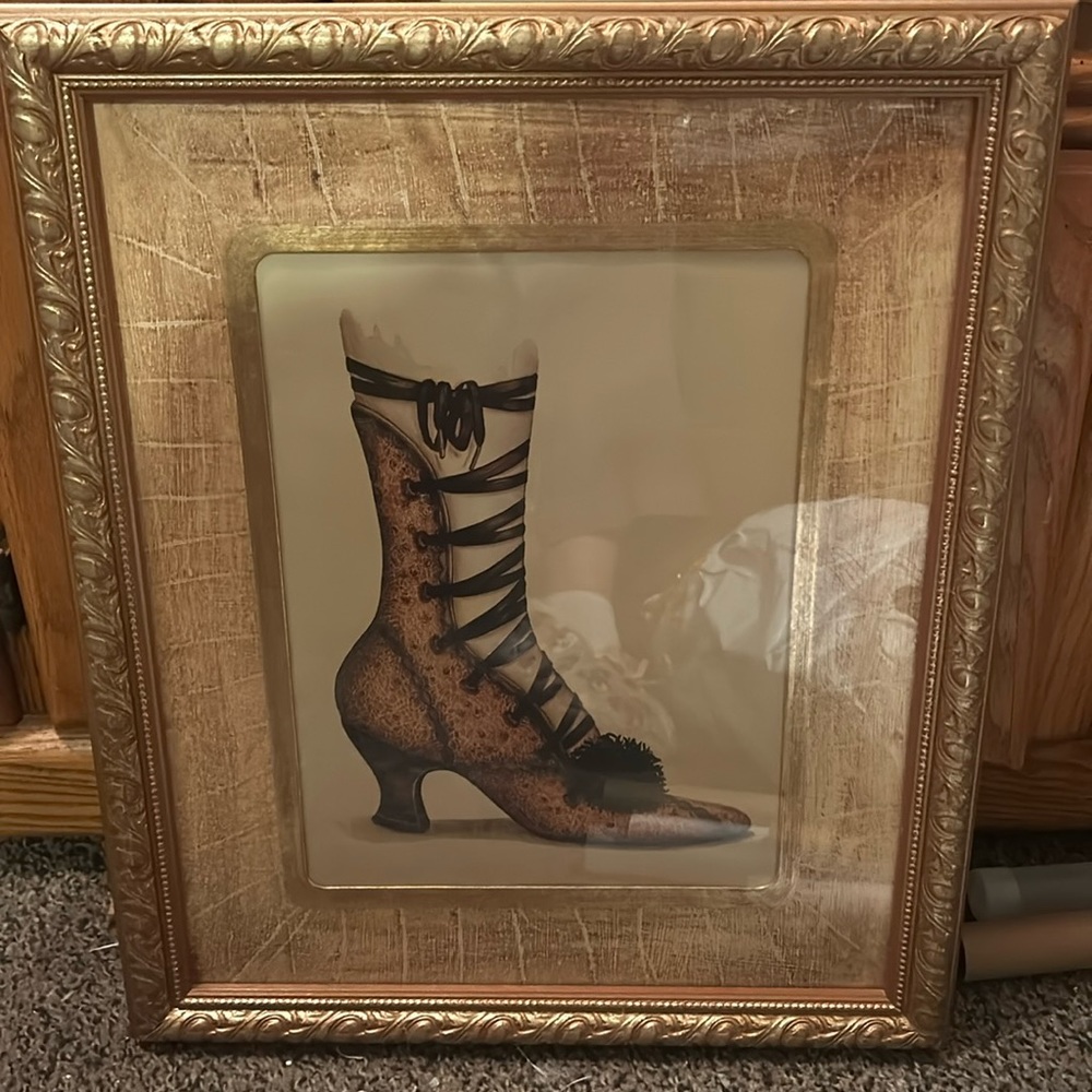 Bombay Framed Fashion Shoe from the Stephanie Hoppen Collection. Set of 3